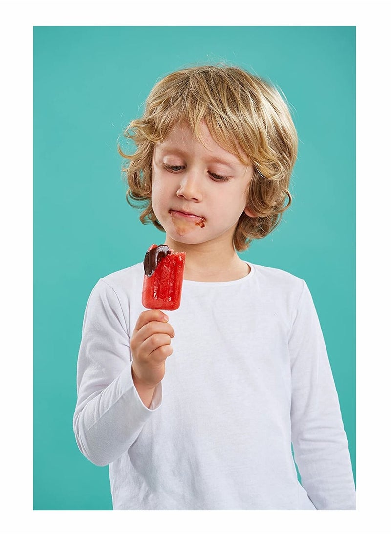 Y&D - Stackable 4 Pieces Popsicle Mould, One Size, Reusable Ice Pop Molds With Sticks, Easy Release & Clean for Family /Multicolour - Image 1