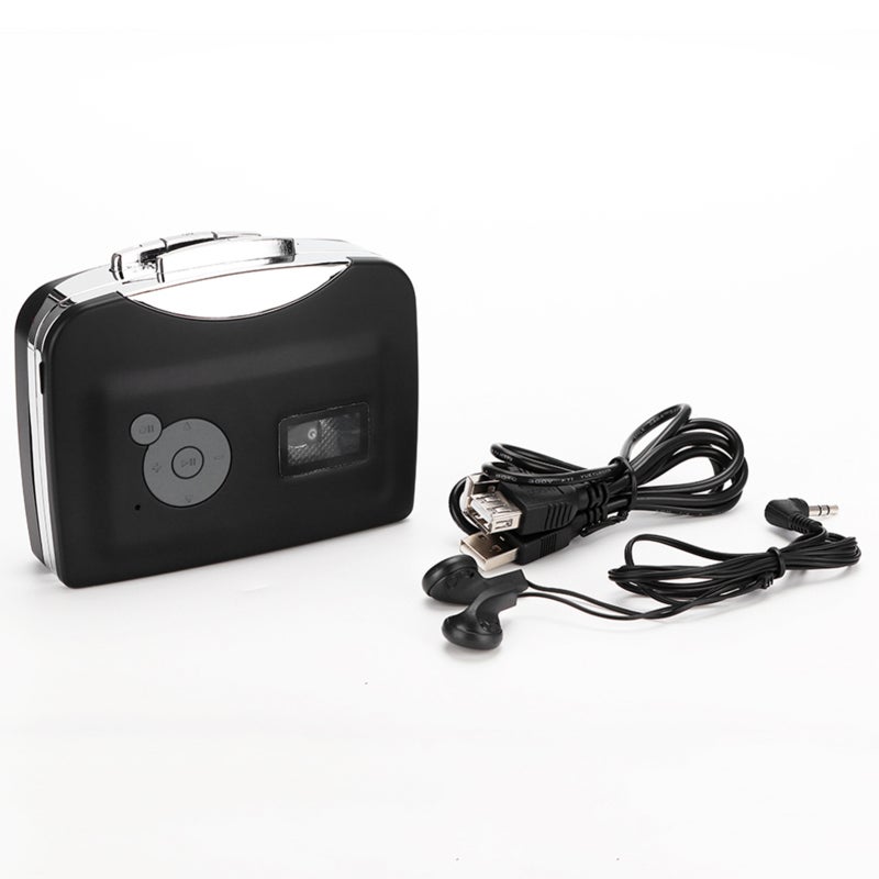 Ezcap Cassette To MP3 Converter Portable Tape To MP3 Without Computer - Plug And Play USB Cassette Digitizer With Playback For Retro Music Lover - Image 1