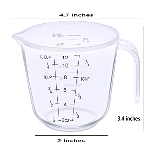 DOTINGHUX Measuring Cup, 1 ½ Cup, Clear - Image 3