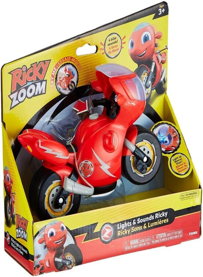 Ricky Zoom Toy Motorcycle with Light and Sounds, Red for Boys,girl - Image 5
