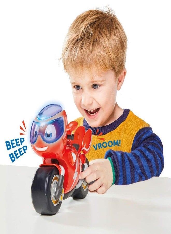 Ricky Zoom Toy Motorcycle with Light and Sounds, Red for Boys,girl - Image 2
