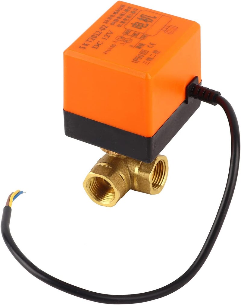 صمام كهربائي من النحاس DN15 G1/2 ثلاثي الاتجاهات للتحكم الفعال في المكيف - Image 5