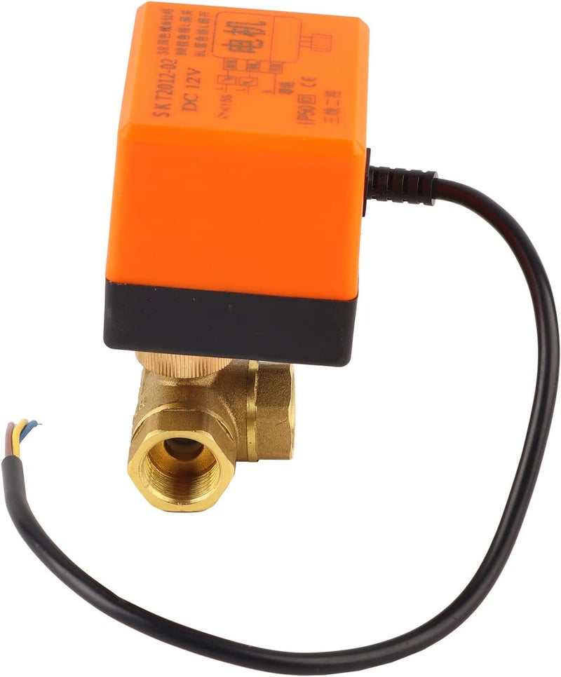 صمام كهربائي من النحاس DN15 G1/2 ثلاثي الاتجاهات للتحكم الفعال في المكيف - Image 1