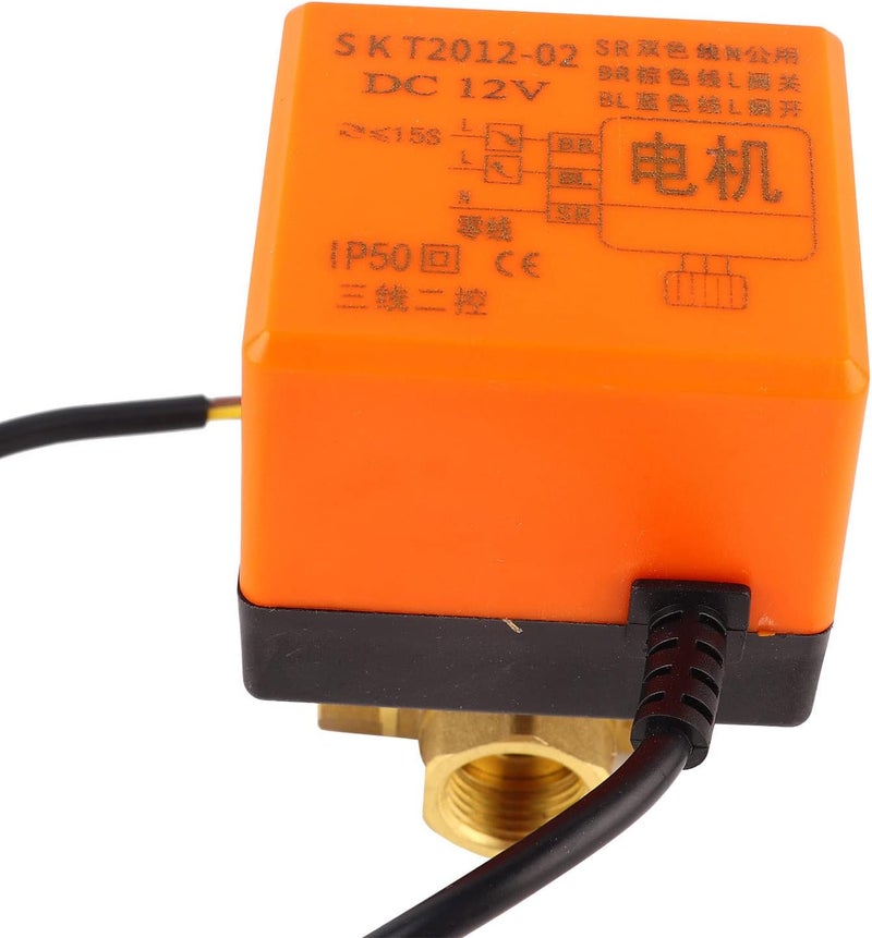 صمام كهربائي من النحاس DN15 G1/2 ثلاثي الاتجاهات للتحكم الفعال في المكيف - Image 3