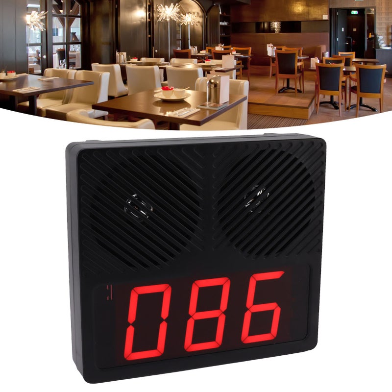 Queue Calling System 20W Loud Volume Wireless Restaurant Waiting Number System for Restaurant Hospital Bank Waiting Line Management UK Plug 100‑240V - Image 1