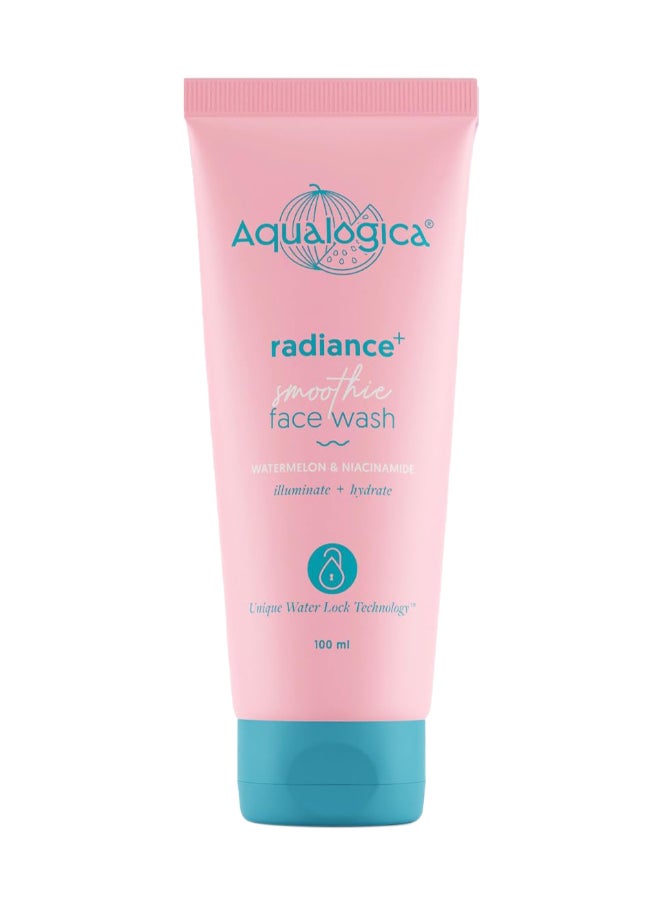 Aqualogica - Aqualogica Radiance+ Smoothie Face Wash with Watermelon & Niacinamide for Men & Women -Reduces Dark Spots & Blemishes | For Oily, Dry & Acne Prone Skin -100ml - Image 1