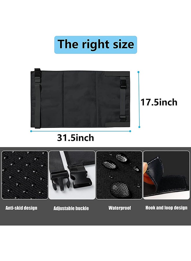 TDOO Toddler Aircraft Bed Child Seat Extender Portable Toddler Travel Bed, Black - Image 2