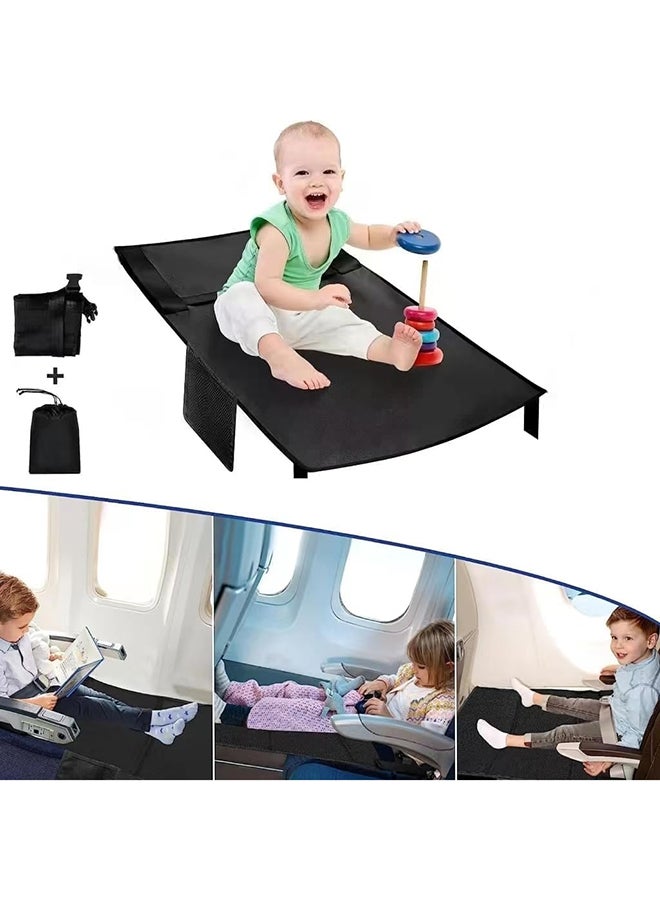 TDOO Toddler Aircraft Bed Child Seat Extender Portable Toddler Travel Bed, Black - Image 4