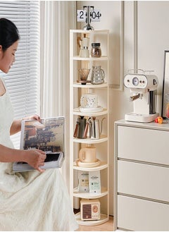 Raffine Multifunction 8-Tier Layer Durable Plastic Corner Shelf Shelving Storage Unit Rack Storage Organizer for Room Kitchen 25 x 25 x 121 Centimeter  - Image 3