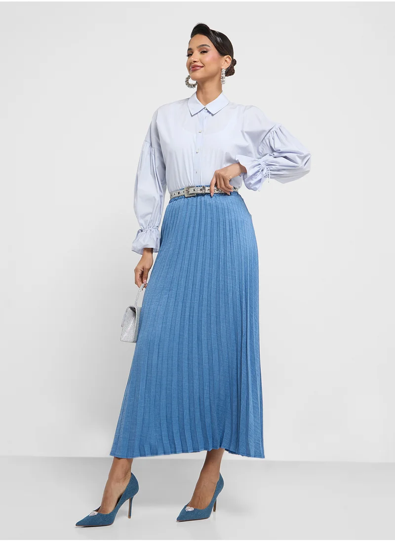 Khizana Pleated Skirt