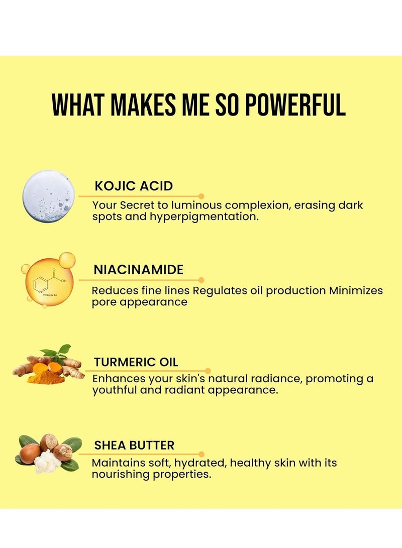 GHAR SOAPS Kojic Acid 2% Soap with Niacinamide | For Pigmentation, Sun damage, Brightening Underarm & Reduces Dark Spot | Soap for Men & Women | Suitable for All Skin Types |(Pack of 2) (200 g x 2) - Image 5