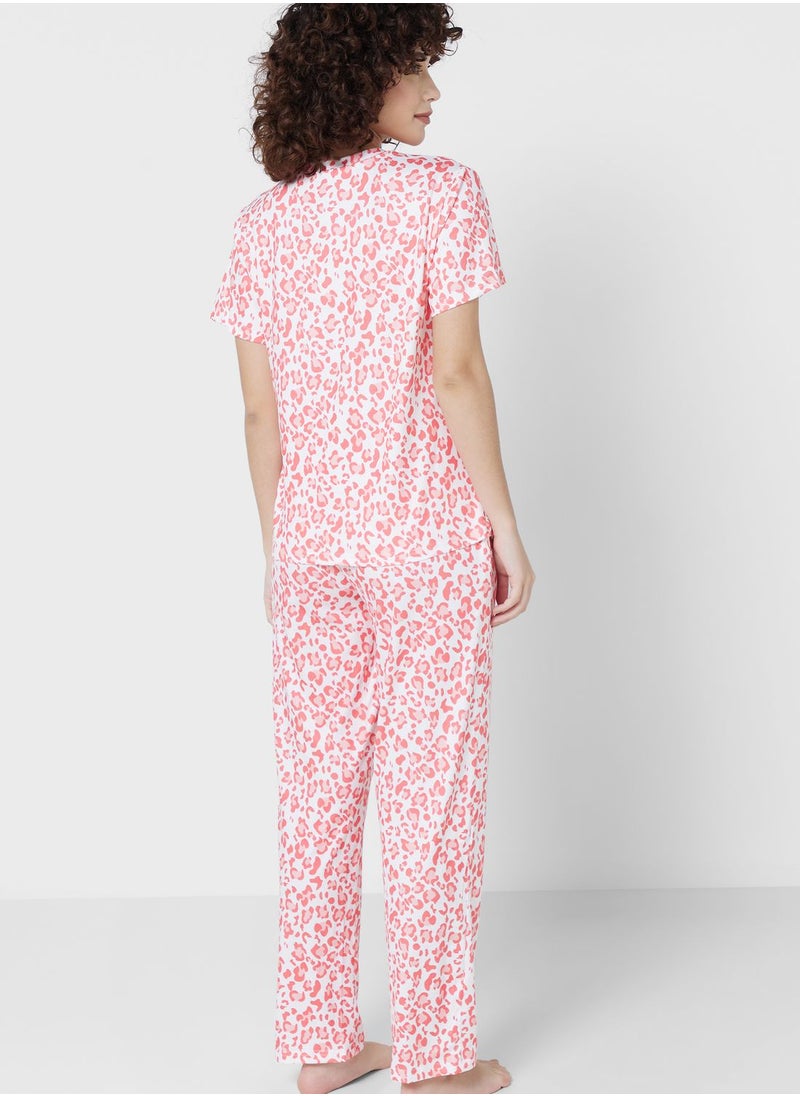 Ginger - 2 Piece Printed Pyjama Set - Image 1