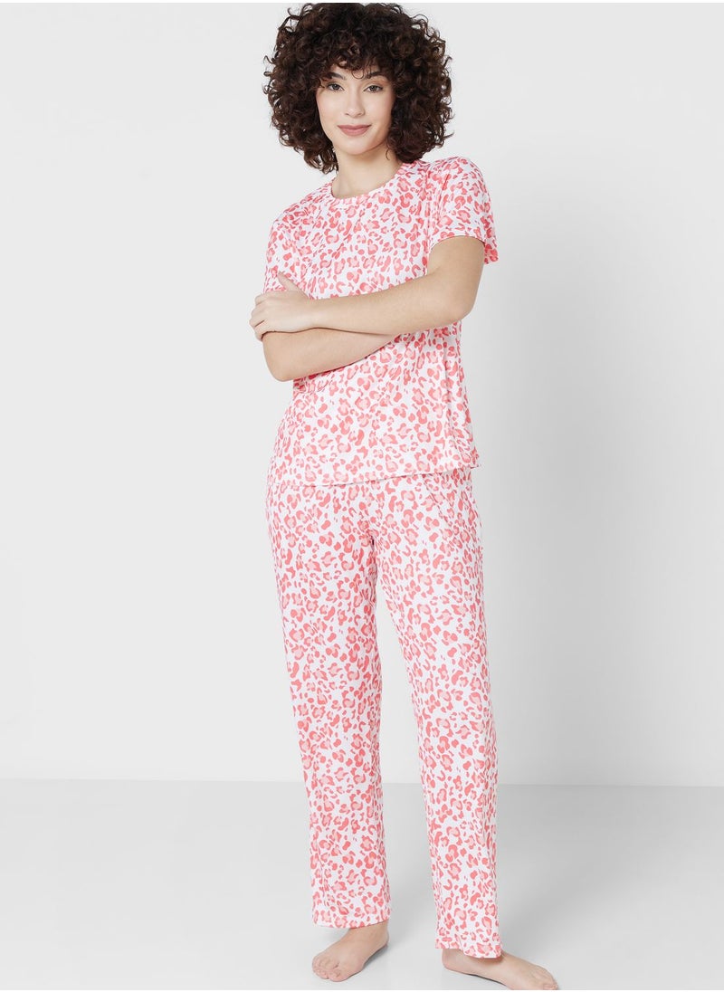 Ginger - 2 Piece Printed Pyjama Set - Image 1