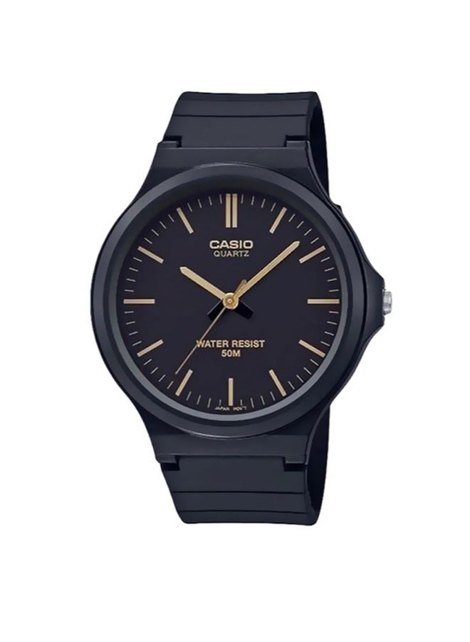 كاسيو ساعة أنالوج مقاومة للماء للرجال - 44 ملم - أسود - Image 1