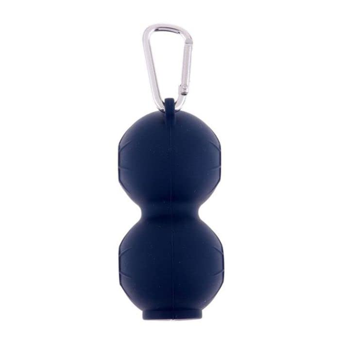 Golfoy Basics Lightweight Silicone Golf Ball Holder, 2 Ball Carrier Holder Soft Silicone Protect with Carabiner Clip to Attachable to Golf Bag Or Belt - Image 2