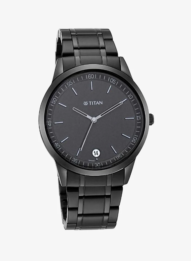تيتان Men's Metal Analog Watch 1806NM01 - 42 mm