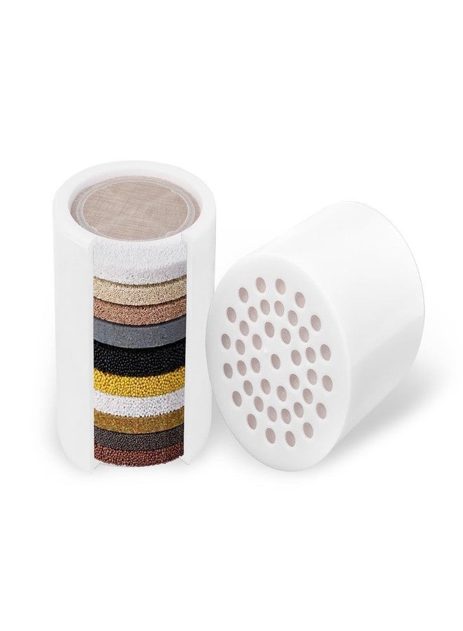FIMXSD 20-Stage Shower Filter Replacement Cartridge, Universal Fit for Most Filtered Shower Head - High Flow Multi-Stage Water Softener for Hard Water, Chlorine & Impurities Removal - Image 1