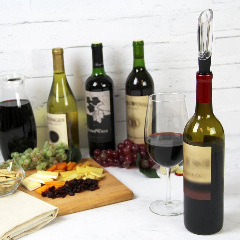 Vinturi On-Bottle Aerator for Red and White Wines, 1, Black - Image 2