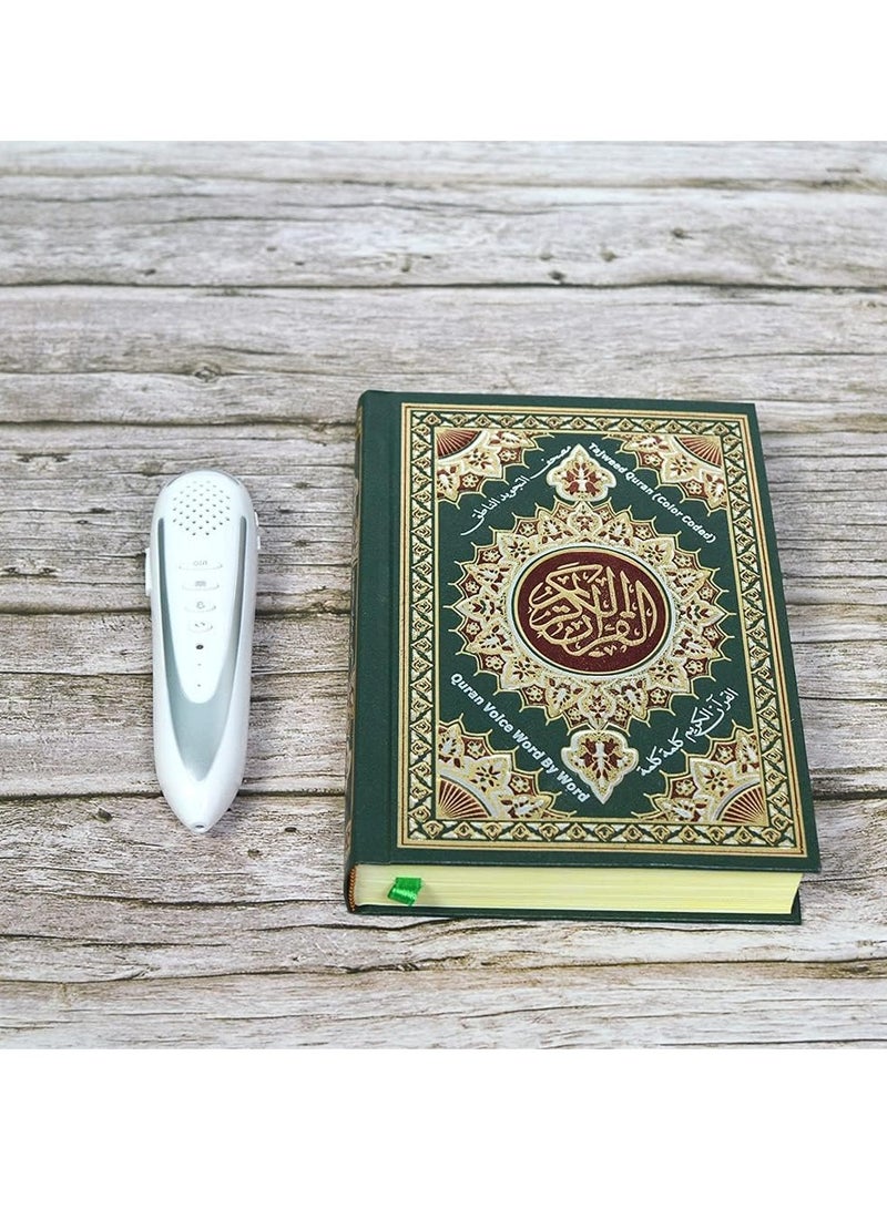 AROAQ Quran Reading Pen, Multi Languages Islamic Holy Quran Book Reading Pen, Easy To Use Islamic Smart Electronic Talking Holy Quran Pen Reader, Word-by-word Quran Mp3 Player Reader For Quran Learning - Image 4