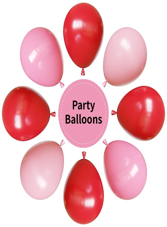 YMSZ Red and Pink Balloons, Valentines Balloons,67pcs 12 Inch Pink and Red Balloon for Birthday, Valentines, Anniversary Party Decorations - Image 3