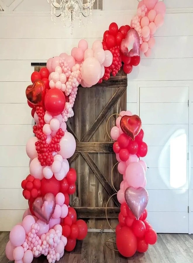 YMSZ Red and Pink Balloons, Valentines Balloons,67pcs 12 Inch Pink and Red Balloon for Birthday, Valentines, Anniversary Party Decorations - Image 4