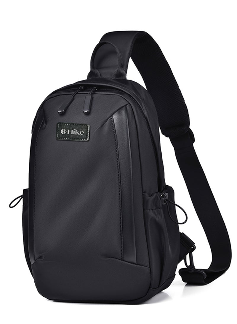 هايك Hike Unisex Durable Cross-body Bag Water Resistant Anti-Theft Unisex Sling bag for Travel School College Business Shopping Outdoor, HK3321-BLACK - Image 1