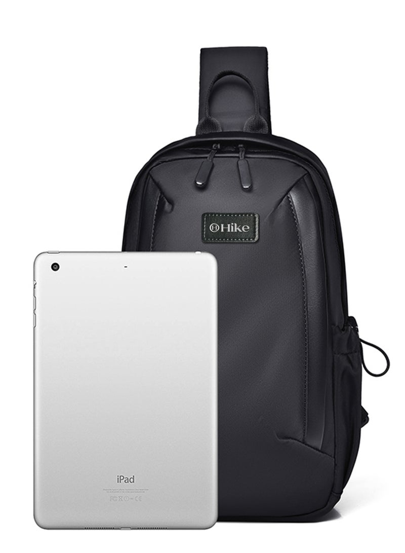 هايك Hike Unisex Durable Cross-body Bag Water Resistant Anti-Theft Unisex Sling bag for Travel School College Business Shopping Outdoor, HK3321-BLACK - Image 3