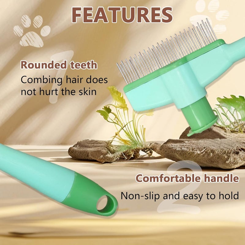 BWOGUE Pets Flea Comb for Cat & Dog for Removing Fleas, Tick & Lice, Thin Slicker Dog Brush for Hair, Dog Comb, Cat Comb, Grooming Tool for Pets - Image 3