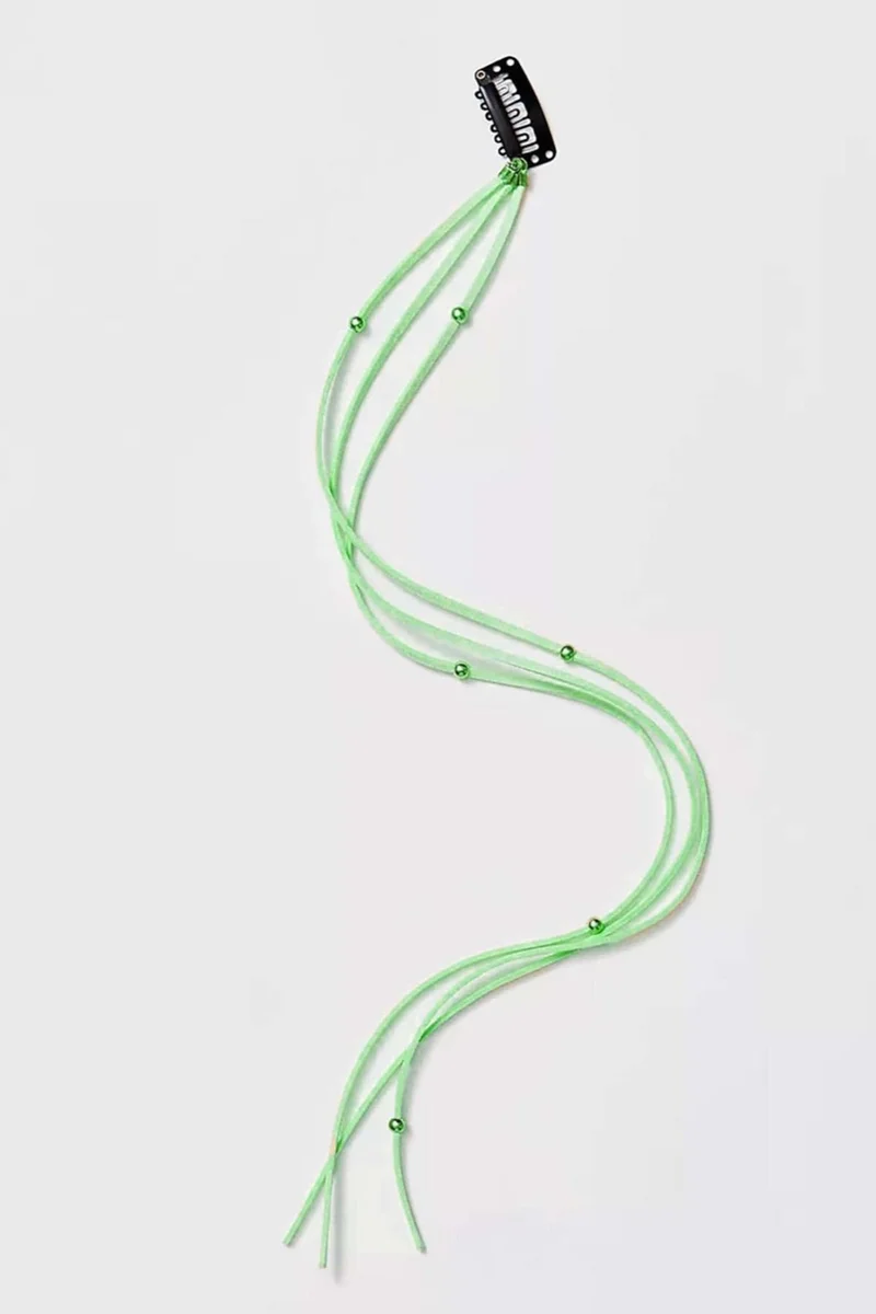 Bahels Green Hair Extension Hair Braid Ornament Buckle
