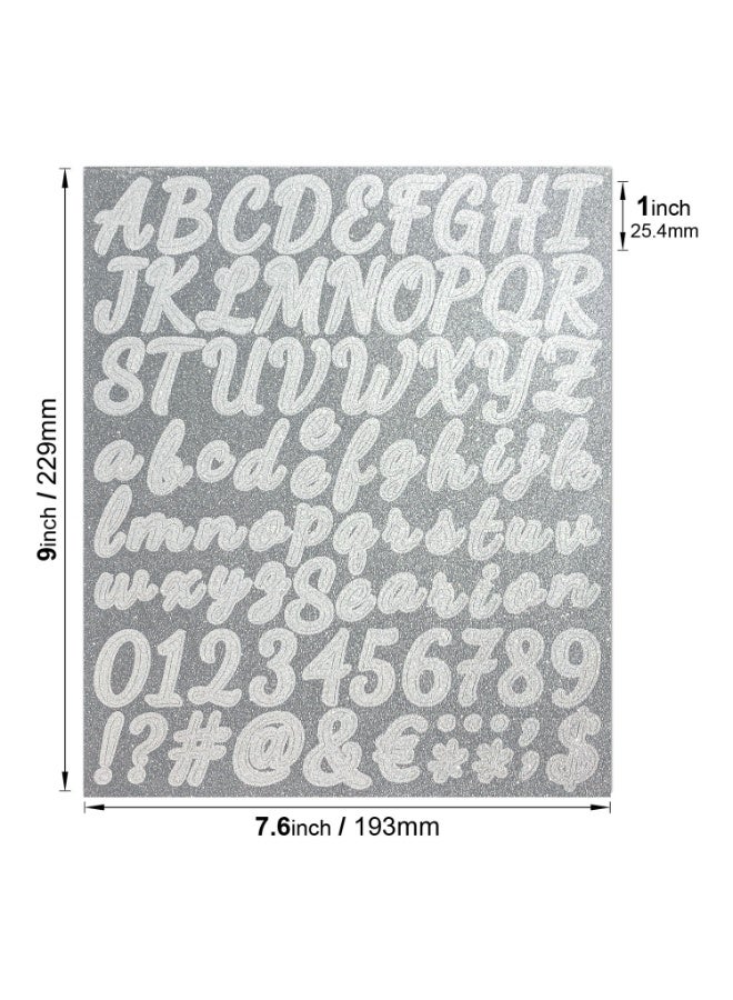 4-Pack Gold/Silver Glitter Alphabet Number Stickers, DIY Personalized Decals for Water Bottles & Journals - Image 2
