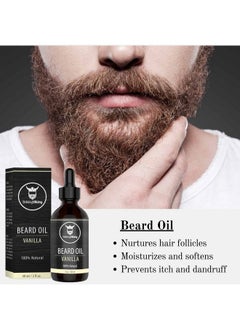 Striking Viking Triking Viking Vanilla Beard Oil (Large 2 Oz.) 100% Natural Beard Conditioner With Organic Argan & Jojoba Beard Oils With Vanilla Scent Softens Moisturizers & Strengthens Beard Growth  - Image 3