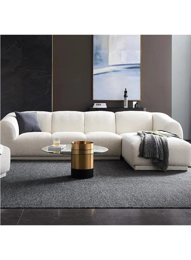 Generic Nordic Living Room Modern Boucle Luxury 4 seaters L shape Sofa (left)  - Image 3