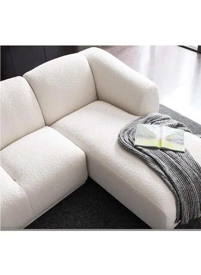 Generic Nordic Living Room Modern Boucle Luxury 4 seaters L shape Sofa (left)  - Image 5