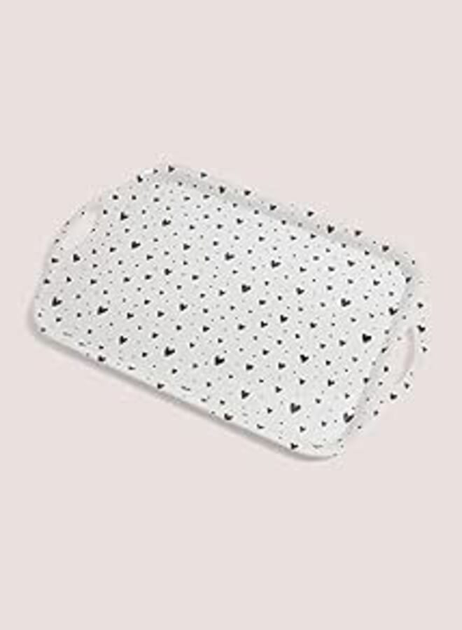 Matalan Melamine Heart Tray, 48 cm x 32cm Size
