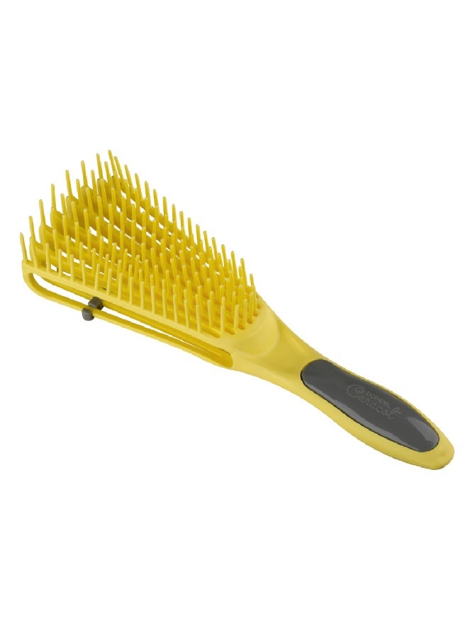 Dompel silicon brush curly hair/Yellow - Image 1