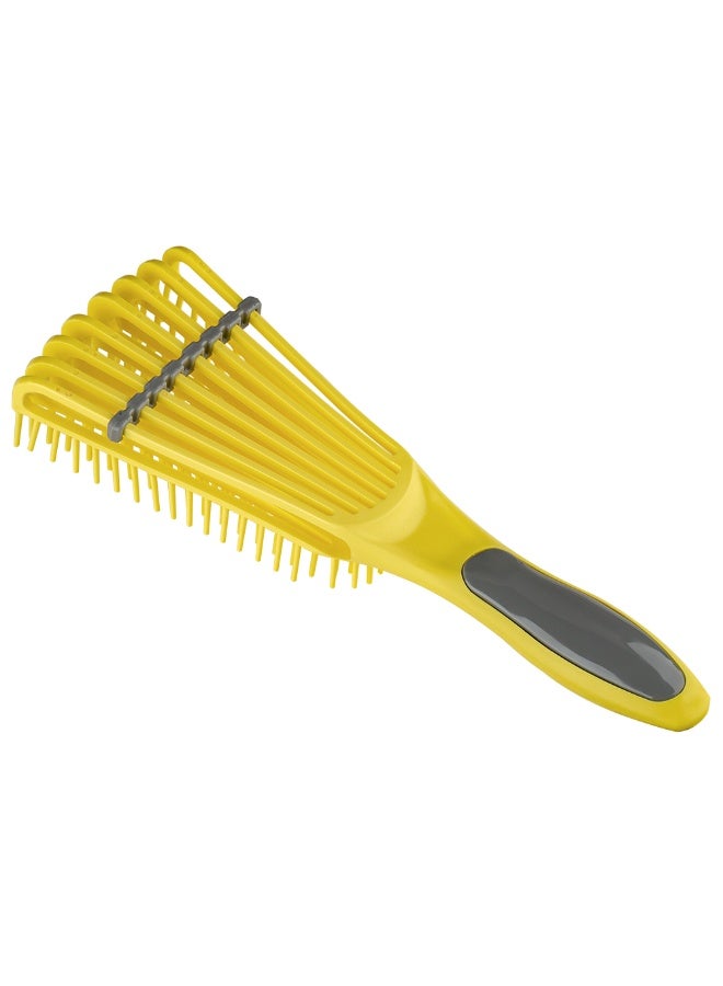 Dompel silicon brush curly hair/Yellow - Image 5