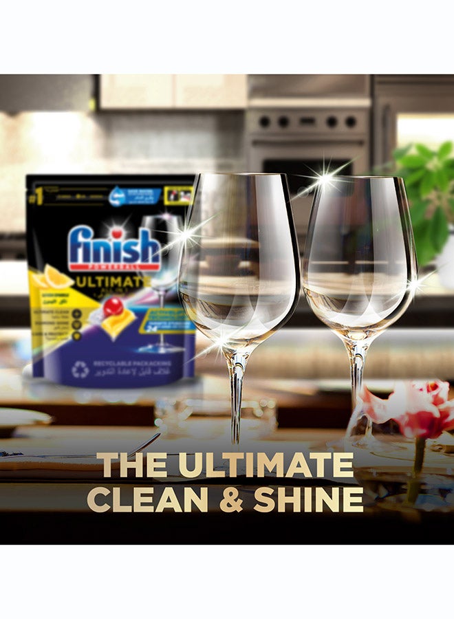 Finish Ultimate Dishwasher Tablets, Lemon Sparkle Scent, 2x More Cleaning Power, 85 Tabs - Image 3