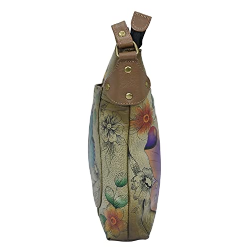 Anna by Anuschka Convertible Tote, Floral Paradise Tan - Image 5