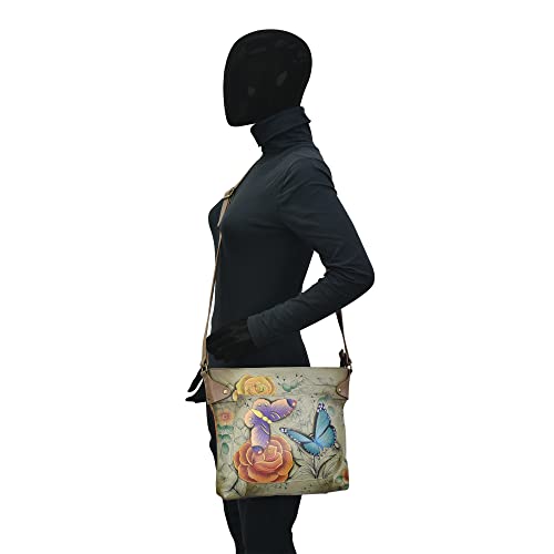 Anna by Anuschka Convertible Tote, Floral Paradise Tan - Image 4