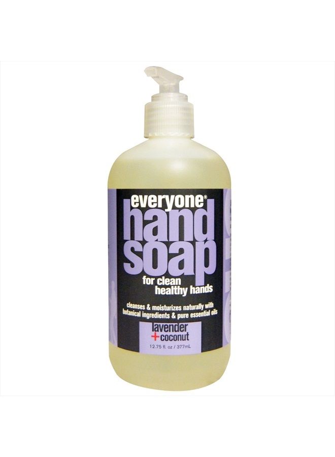 Everyone Botanical Lavender + Coconut Hand Soap & Everyone Botanical Apricot + Vanilla Hand Soap Bundle, 12.75 oz each - Image 2