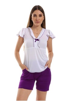 womensTop With  Short Pajama Set