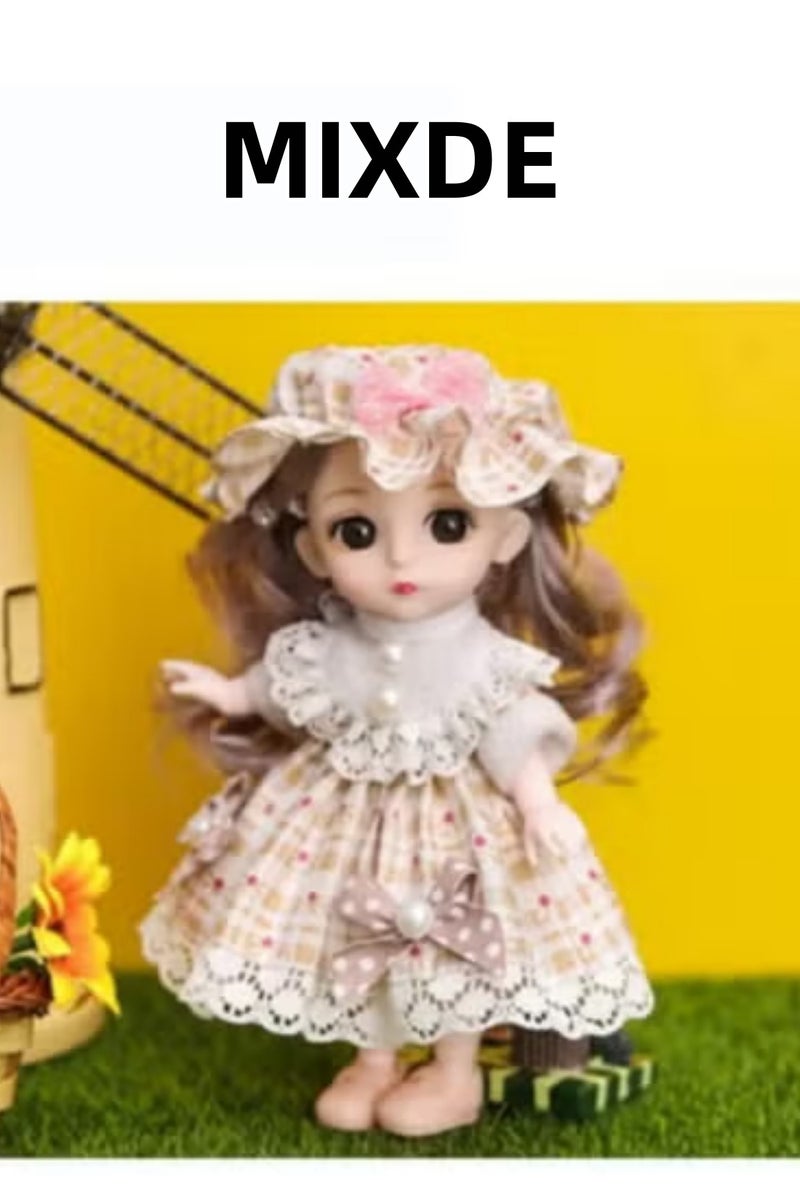 ميكسد دمية 16 سم ، دمية تنورة الأميرة لطيفة ، دمية مرافقة للأطفال ، ألعاب الأميرة الفتاة ، مجموعات الدمية - Image 1