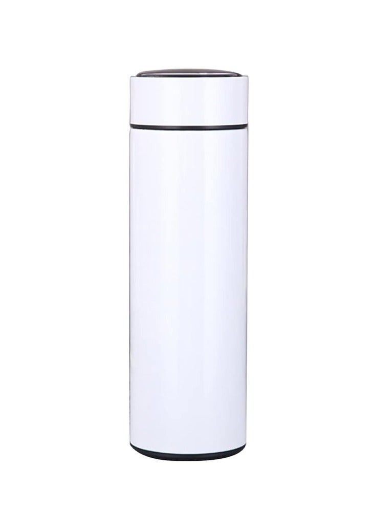 Star Babies Insulated Stainless Steel Vaccum Cup Water Bottle 6 - 12 hours hot and cold Water Bottle 500ml - White - Image 1