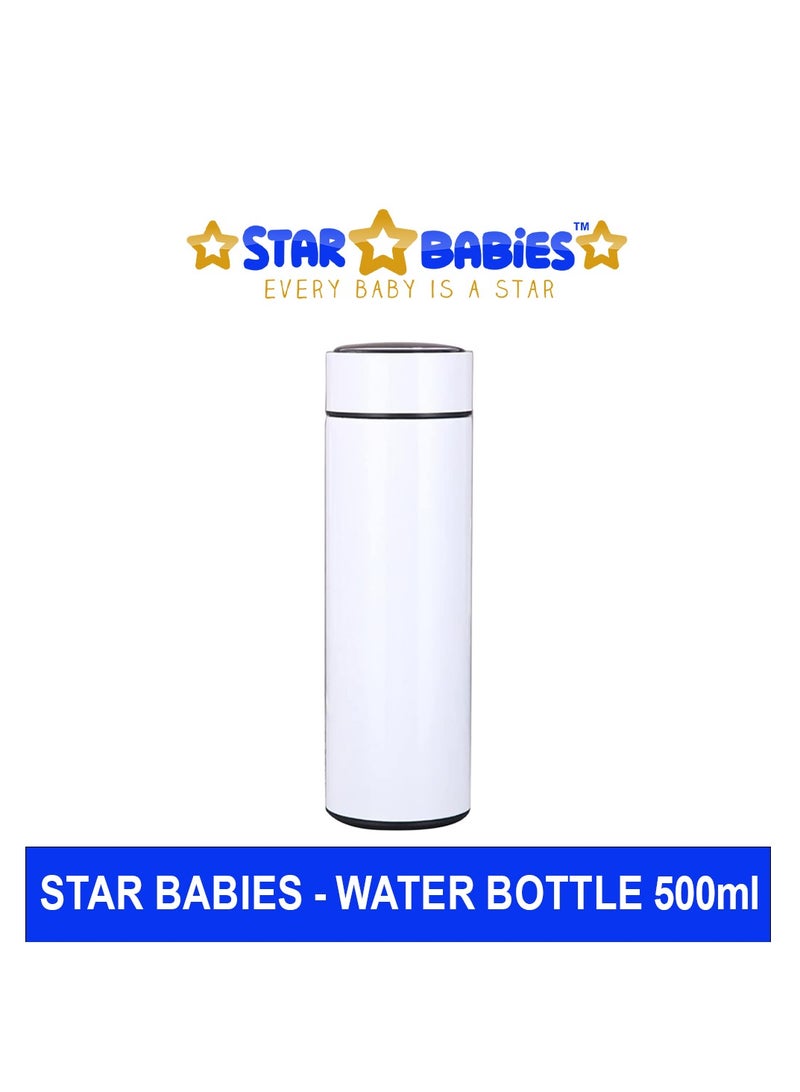 Star Babies Insulated Stainless Steel Vaccum Cup Water Bottle 6 - 12 hours hot and cold Water Bottle 500ml - White - Image 2