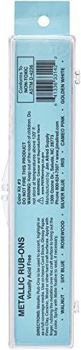 Craft Metallic Rub-On Paint Palette - 7 Colors-Kit #3 - Image 3