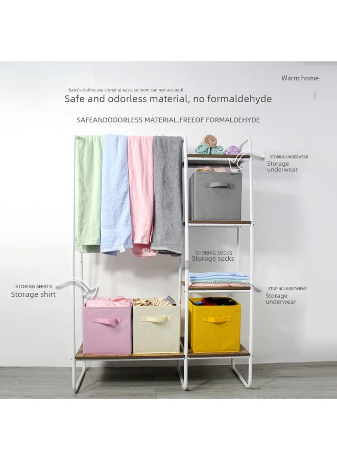 Fabric Foldable Storage Box Clothes Non-woven Fabric Storage Box Basket Home Bedroom Clothes Fit Box Storage Box - Image 2