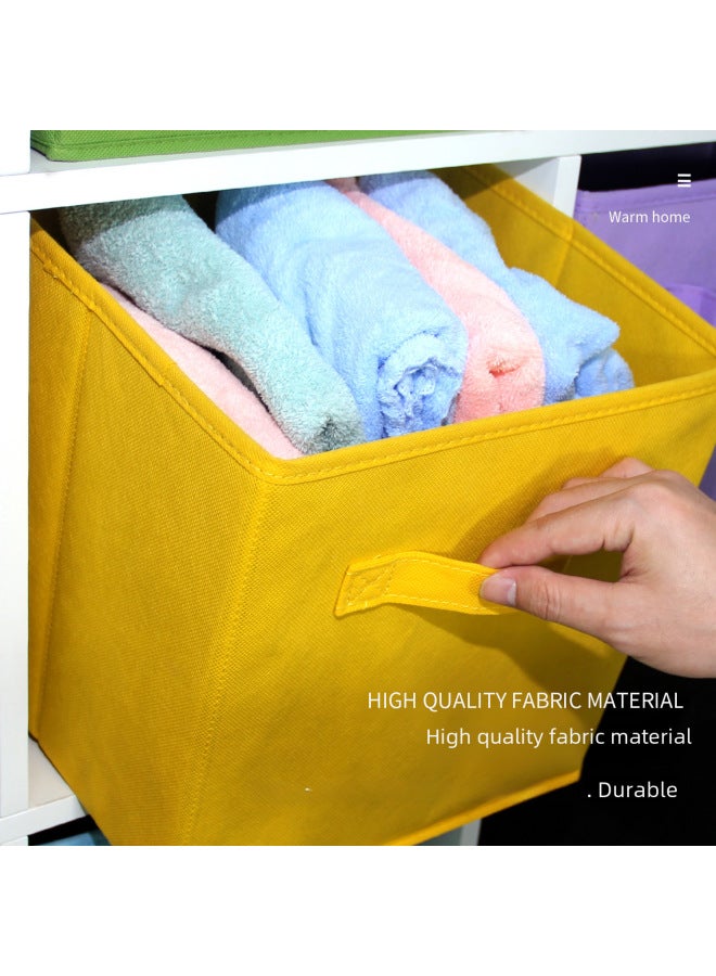 Fabric Foldable Storage Box Clothes Non-woven Fabric Storage Box Basket Home Bedroom Clothes Fit Box Storage Box - Image 3