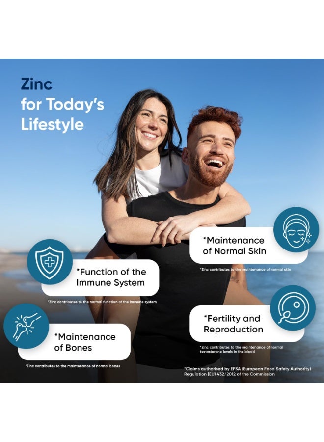 WeightWorld Zinc Supplements - 25mg per Tablet - 400 Zinc Tablets - 6+ Months Supply - 2 per Day - Bioavailable Bisglycinate Form - No Artificial Flavours - Easy to Take - Non-GMO & Magnesium Stearate-Free - Image 3