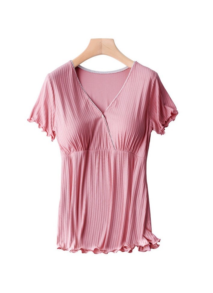 2-PACK Pregnant women postpartum feeding home clothes nursing tops - Image 3