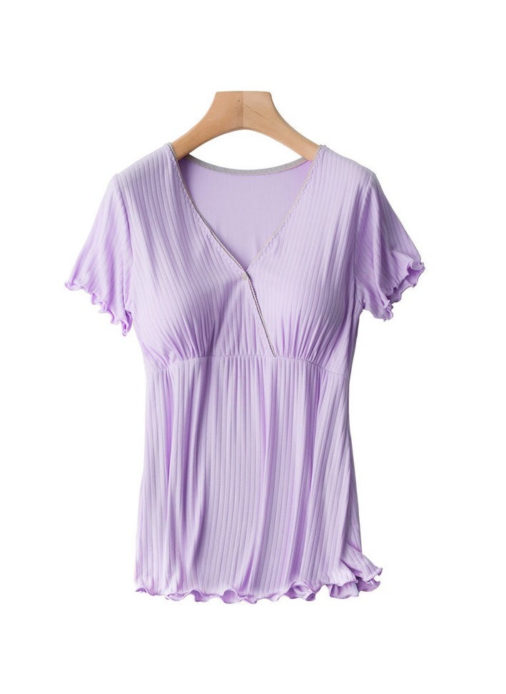 2-PACK Pregnant women postpartum feeding home clothes nursing tops - Image 2